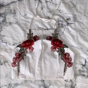 Flower crop top